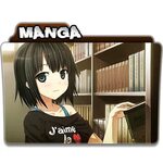 Manga Anime Folder Icon PNG Transparent Background, Free Dow