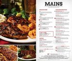 TGI Fridays menu in Stow, Ohio, USA