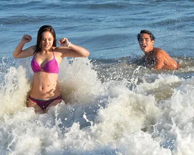 Hayley Orrantia - In a bikini at the beach in Los Angeles -1