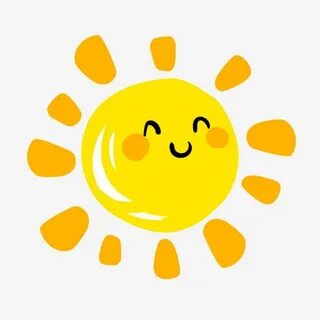 可 愛 的 黃 色 太 陽 物 質, 笑 臉, 萌 萌, 動 畫 片 素 材 圖 案.PSD 和 PNG 圖 片 免 費