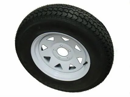 AllStar 15" 6 ply Bias Trailer Tire & Wheel ST 205/75D15-5 l