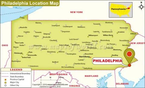 Where is Philadelphia Located in Pennsylvania, USA