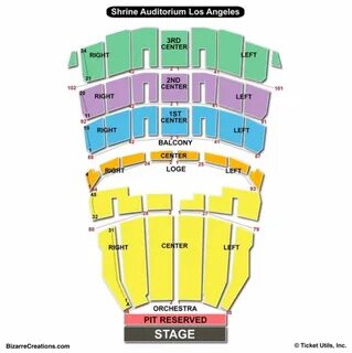 Shrine Auditorium Seating Chart Seating Charts & Tickets
