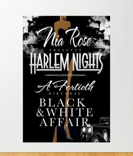 Harlem Nights Party Poster 2 options Etsy