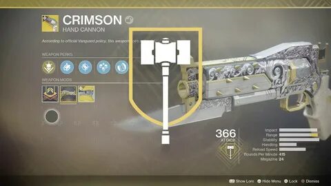 Destiny 2 Upgrade Crimson Masterwork Objective - YouTube