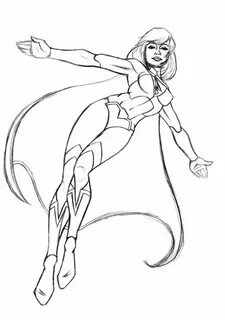 super girl colouring pages - Clip Art Library