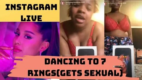 Lovely Peaches twerking on live to 7 Rings - YouTube