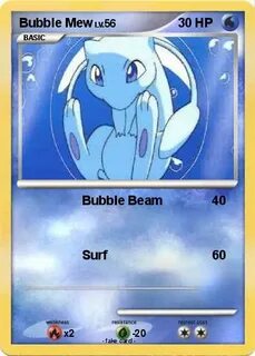 Pokémon Bubble Mew 10 10 - Bubble Beam - My Pokemon Card