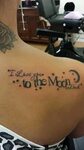 I love you to the moon and back tattoo by Paco Garcia To the