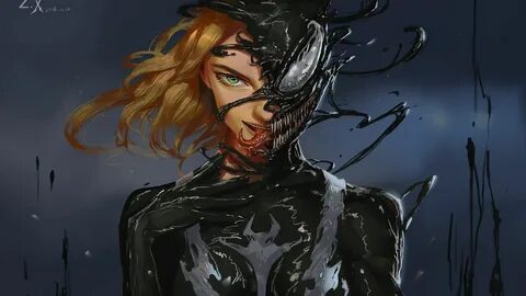 Lady Venom Art In 1920x1080 Resolution Venom art, Symbiotes 