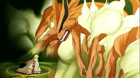 Imagem do naruto com a kurama