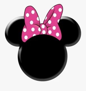 Red Minnie Mouse Bow Clipart - Minnie Mouse Black Face , Fre