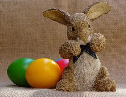 HD wallpaper: easter bunny, easter egg, hare, decoration, ea
