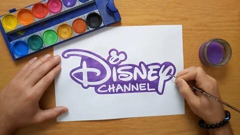 purple Disney Channel logo - painting - YouTube
