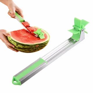 TekDeals Watermelon Cutter Windmill Shape Plastic Slicer Cor