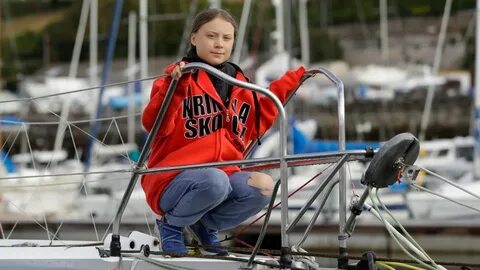16 Yaşındaki İklim Aktivisti Greta Thunberg Amerika'ya Yelke