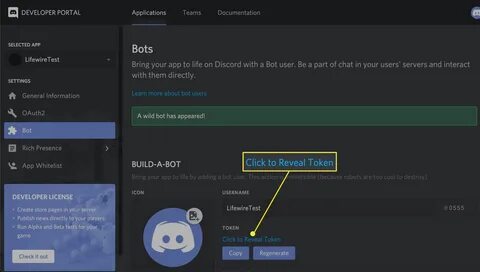 Discord Bots With Javacord Creating A Developer Application 