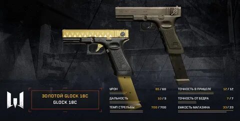 Скоро в игре: золотой Glock 18C WARFACE