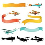 Vintage Airplanes_original stock vector. Illustration of mac
