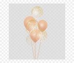 Golden Balloons Png - Rose Gold Balloons Vector, Transparent