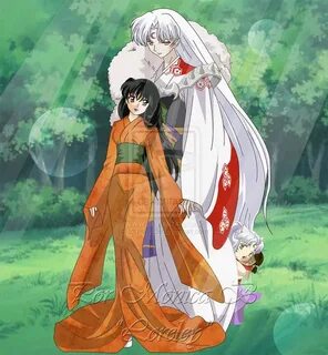 Sesshomaru x Rin...and if you look closely theirs a mini Ses