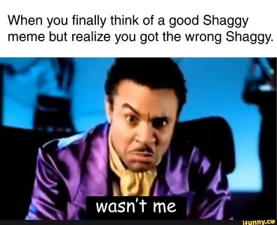 When you finally think of a good Shaggy meme but realize you