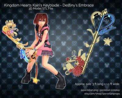 Kingdom Hearts 3 Kairi's Keyblade Destiny's Embrace 3D Model