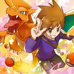 Green (Pokémon) (Gary Oak) - Pokémon Red & Green - Zerochan 