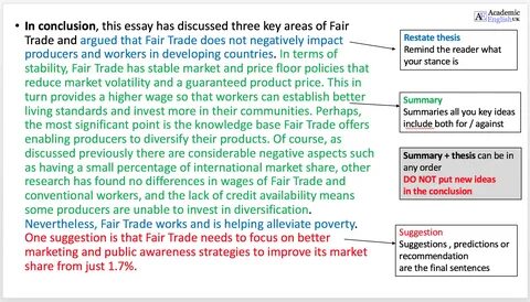 Parts Of A Conclusion Paragraph