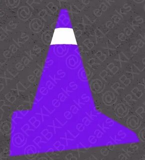 RBXLeaks on Twitter: "Purple Traffic Cone MESH: 1082802 TX: 