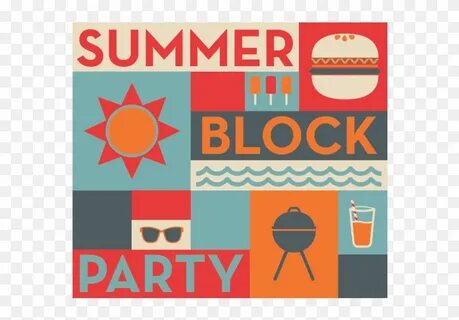 Pin Block Party Clip Art - Summer Block Party 2017 - Free Tr