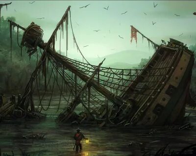 dead in the water Pirate ship art, Pirate ship drawing, Drea