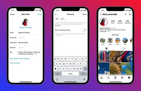 Instagram Introduces Feature for Users to Add or Change Pron