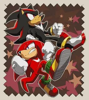 Knuckles & Shadow !! Shadow the hedgehog, Sonic heroes, Soni