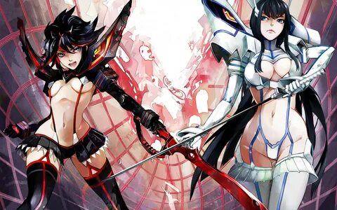 Wallpaper : anime, Kill la Kill, Matoi Ryuuko, Kiryuin Satsu