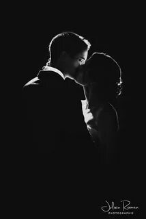 First dance in black and white Dancing couple silhouette, Co