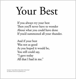 Your Best Motivational poems, Inspirational poems, Kids poem