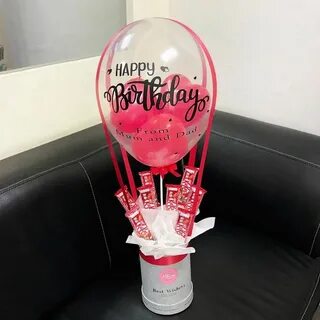 Chocolate Hot Air Balloon. Birthday gift for your loved one 