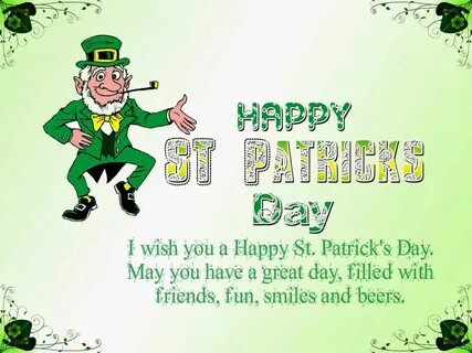Happy St Patricks Day Wishes Quote Image Card St Patricks Day Jokes, St...