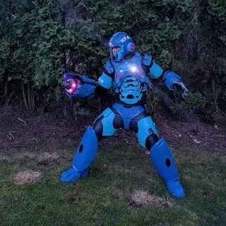 This Mega Man Costume Was Made for $50 " Adafruit Industries