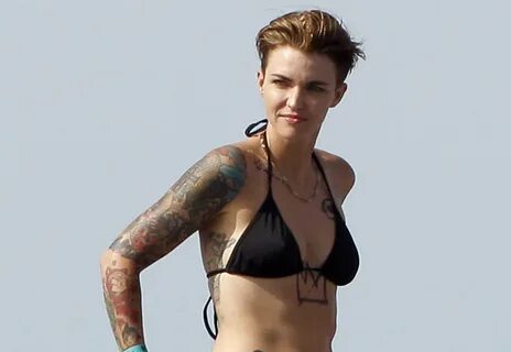 Ruby Rose Displays All of Her Tattoos in a Teeny Bikini! Bik