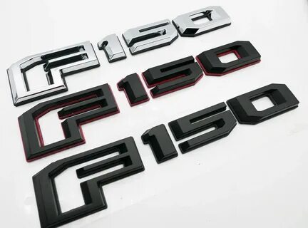 Automotive Emblems F-150 Emblem Black 3D Tailgate Insert Let