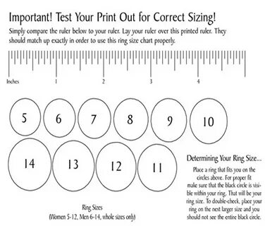 Image result for ring size chart for women Printable ring si