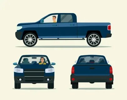 Vector Square Body Chevy Truck Clipart - Draw-hub