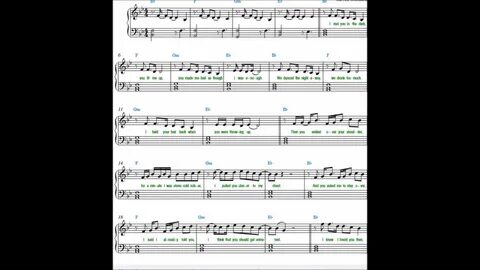 Say you won't let go NOTES/ SPARTITO/ SHEET MUSIC - YouTube