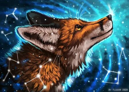 Fox galaxy by FlashW on DeviantArt