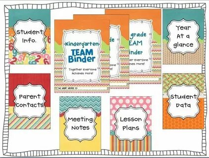 Teacher binder free printables! Teaching ideas Teacher organ