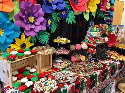 Mesa de postres Mexican party theme, Mexican birthday partie