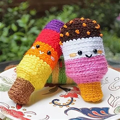 Popsicle Party - Free amigurumi pattern Popsicle party, Amig