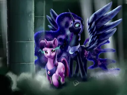 MLP: Twilight Sparkle AND Nightmare Moon Nightmare moon, Twi